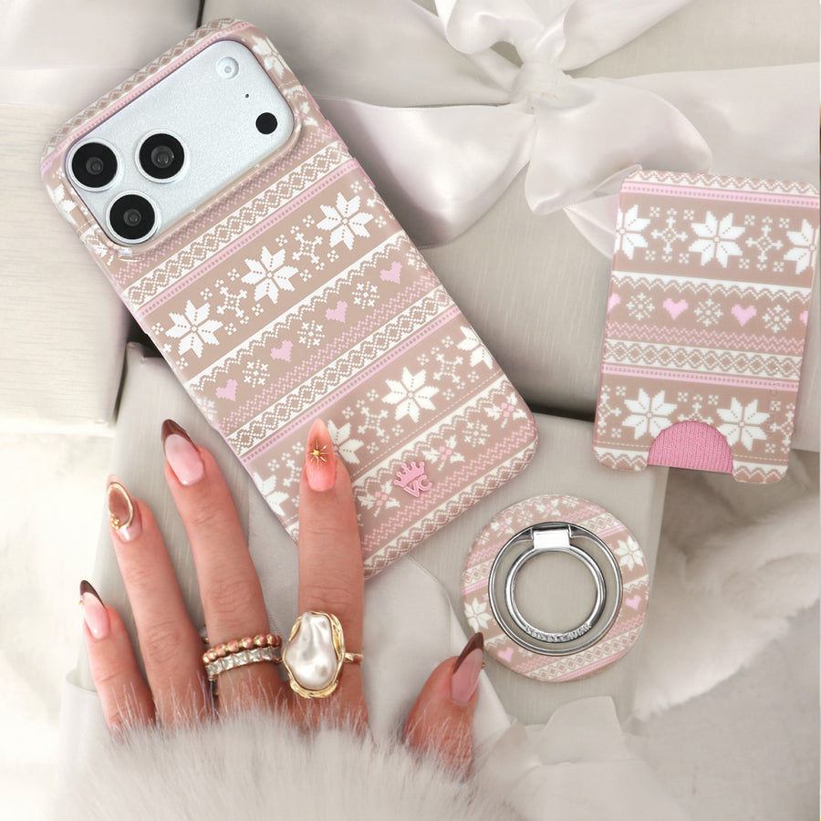 Chai Latte Sweater iPhone Case lifestyle