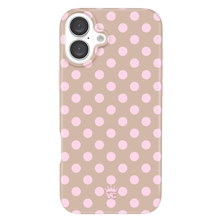 Brown Sugar Polka Dot iPhone Case