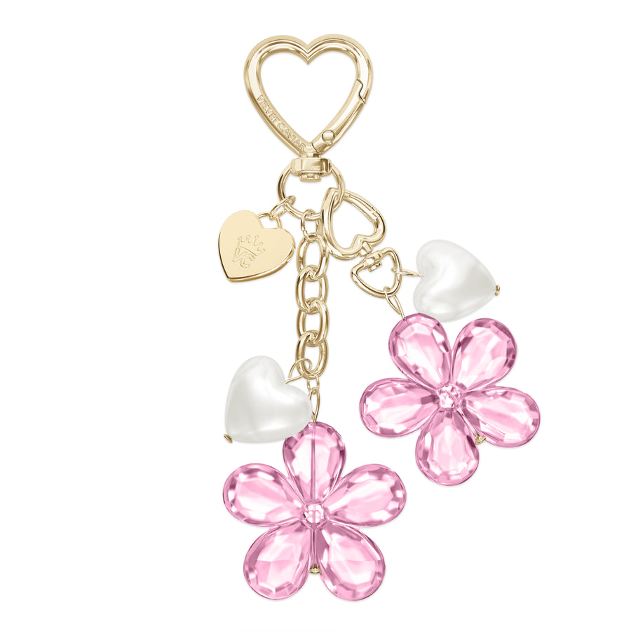 Pink Cherry Blossom Bag Charm