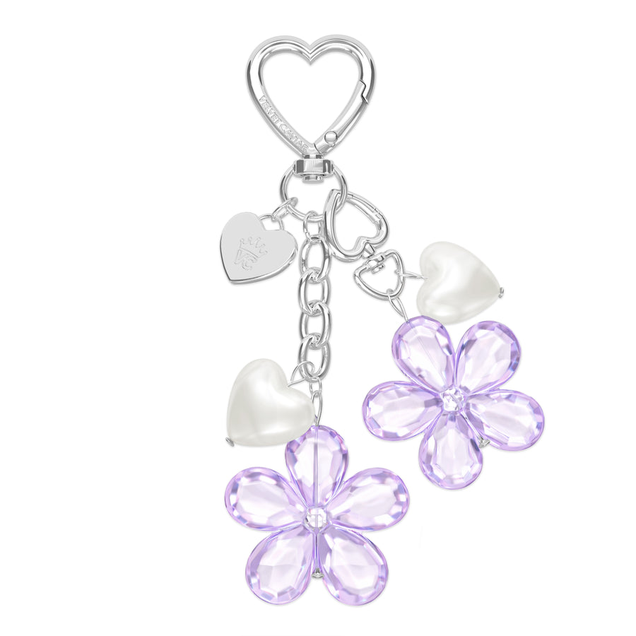 Lavender Cherry Blossom Bag Charm