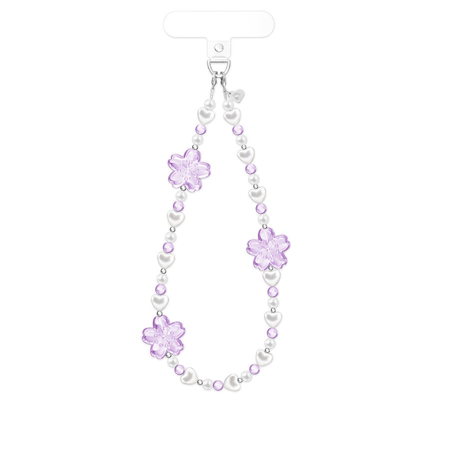 Lavender Cherry Blossom Phone Charm