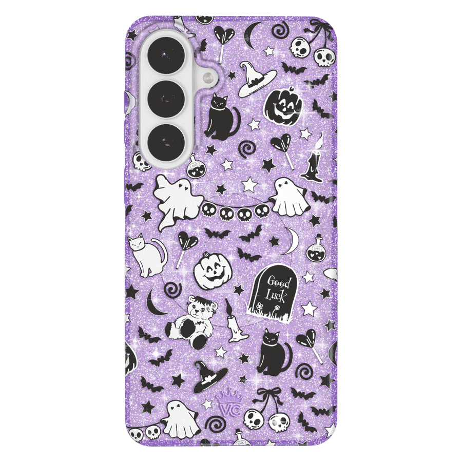 Witchy Lilac Glitter Samsung Case