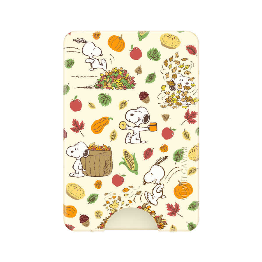 Snoopy Autumn Leaves MagSafe Wallet