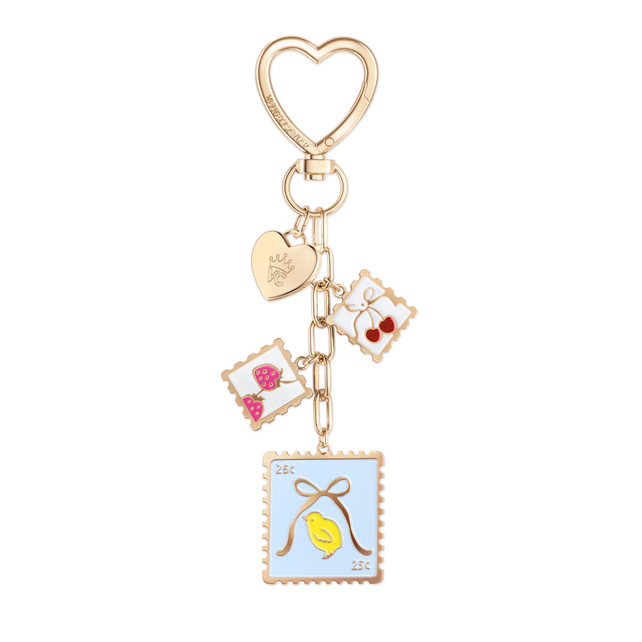 Spring Whimsy Stamps Bag Charm