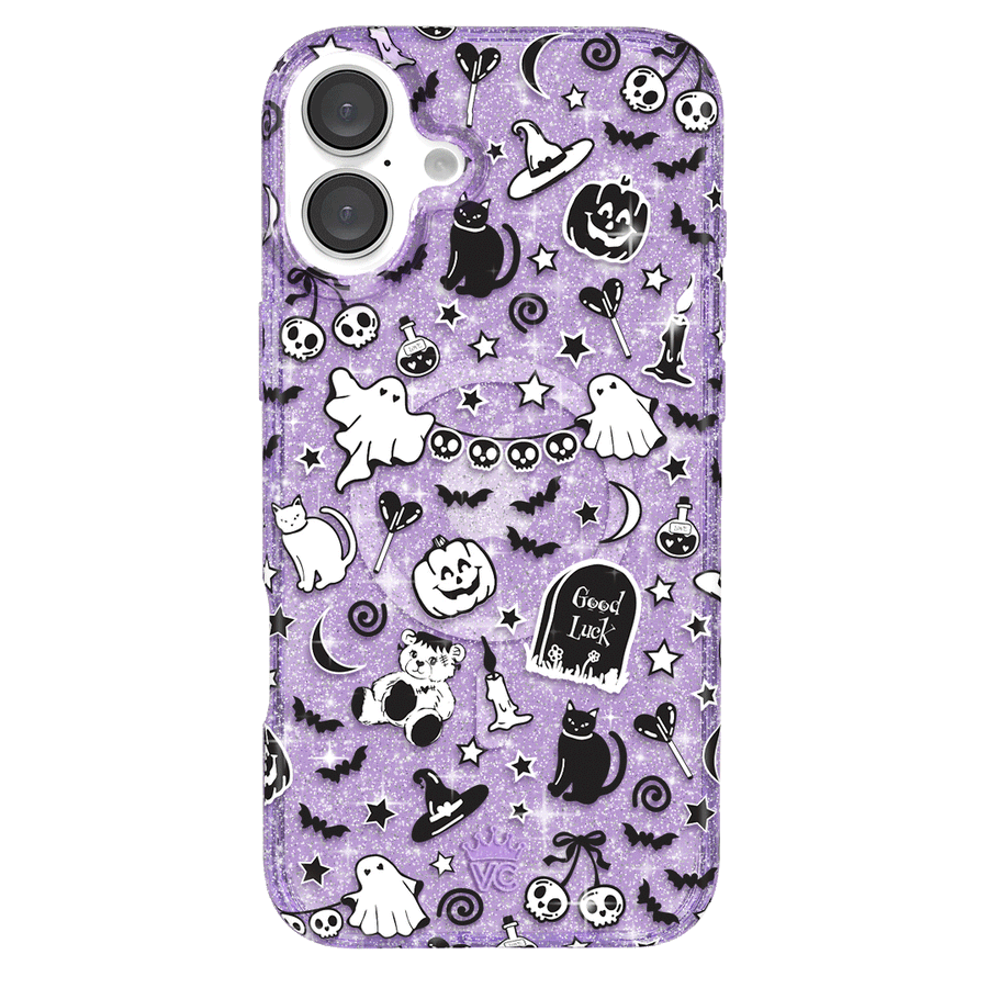 Witchy Lilac Glitter iPhone Case