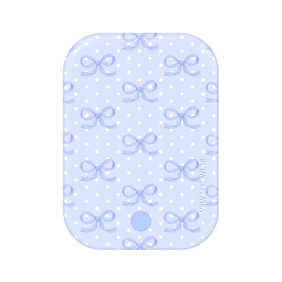 Lovely Blue Bows Portable MagSafe Charger Power Pack