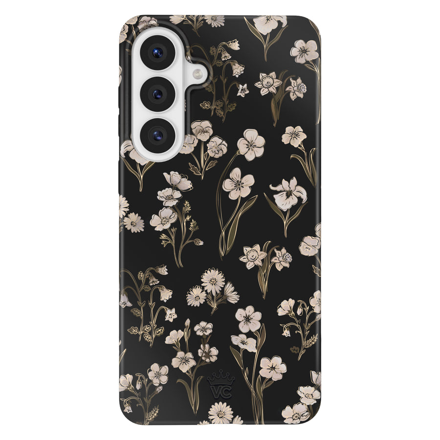 Nightbloom Gold Chrome Floral Samsung Case