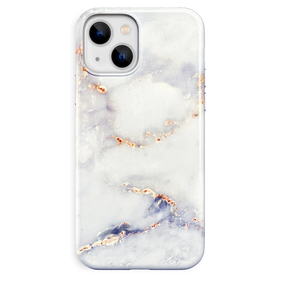 Gray Clouds Marble iPhone Case