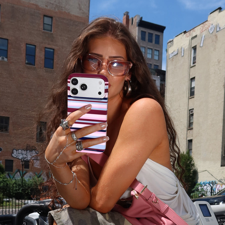 SoHo Stripes iPhone Case lifestyle