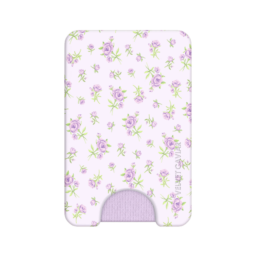 Dainty Lilac Floral MagSafe Wallet