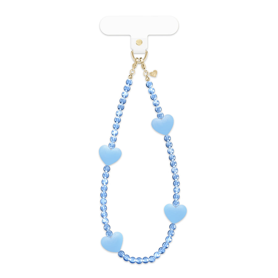 Blue Heart Phone Charm
