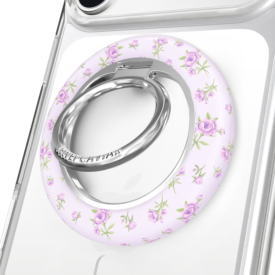 Dainty Lilac Floral MagSafe Grip Ring