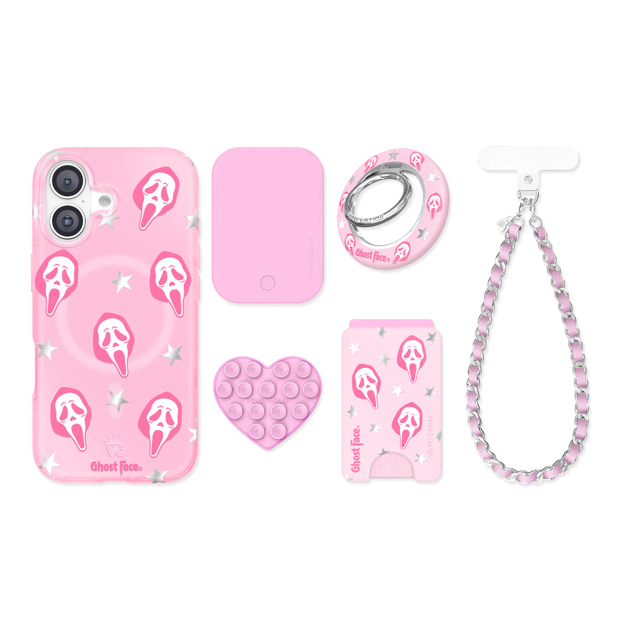 Ghost Face Call Me Pink iPhone Bundle Set