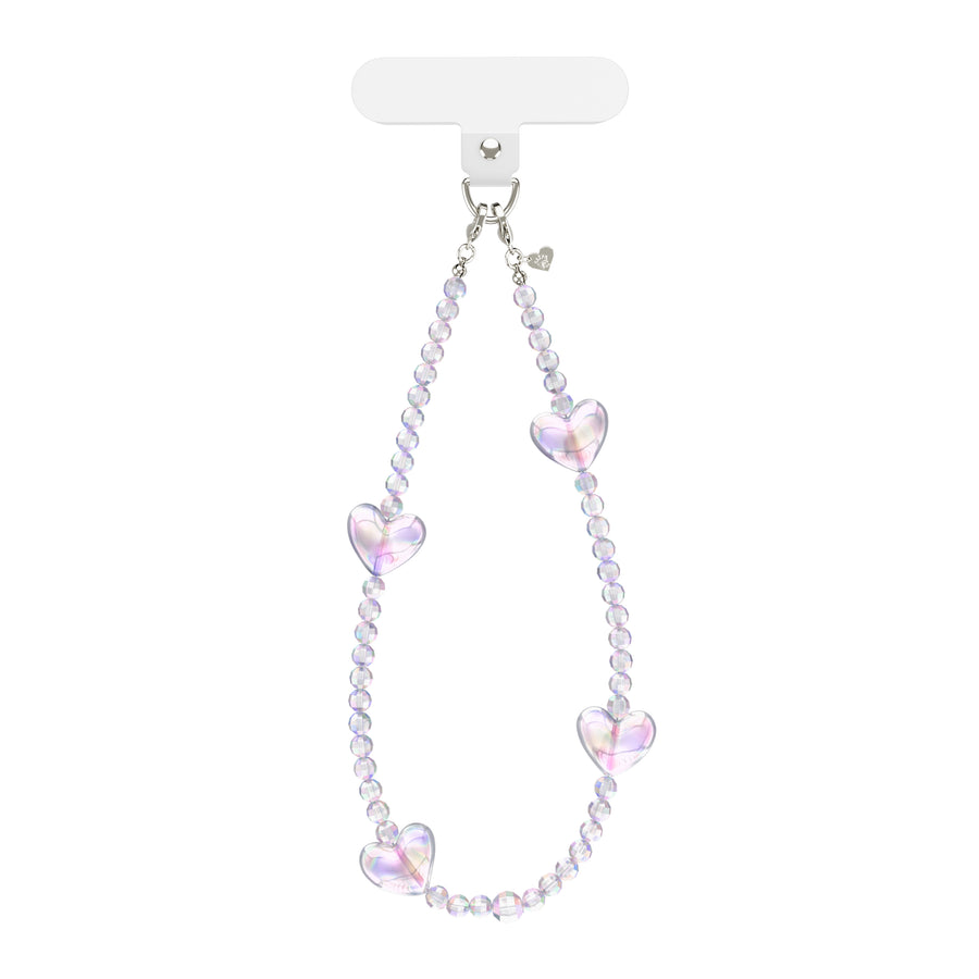 Holo Heart Phone Charm