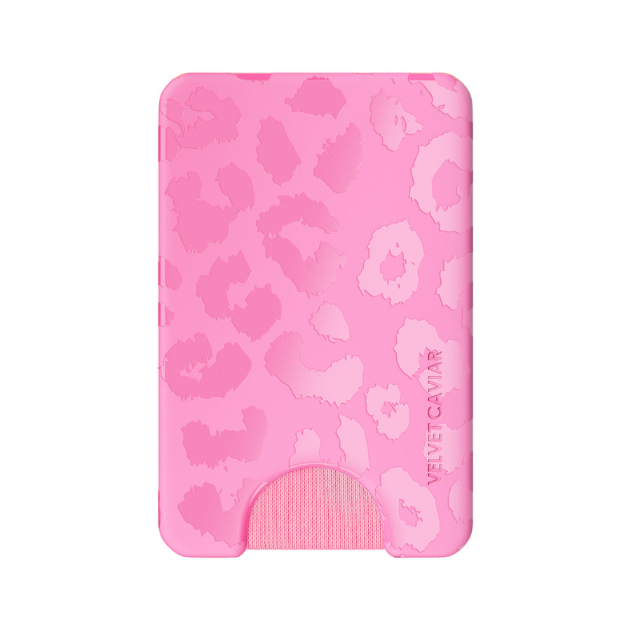 Hot Pink Leopard MagSafe Wallet