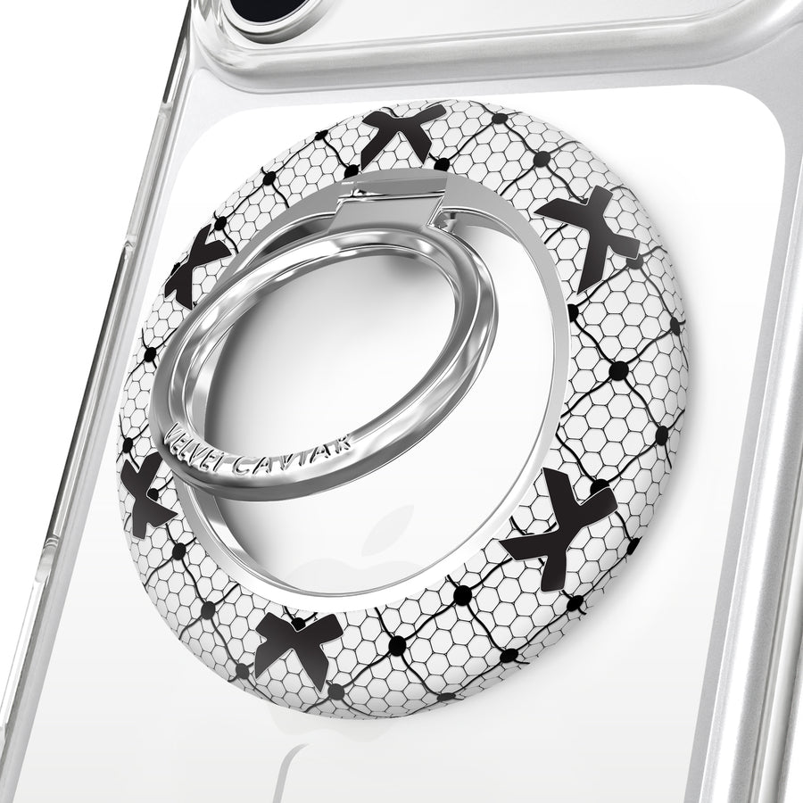 Lacy Black Bows MagSafe Grip Ring