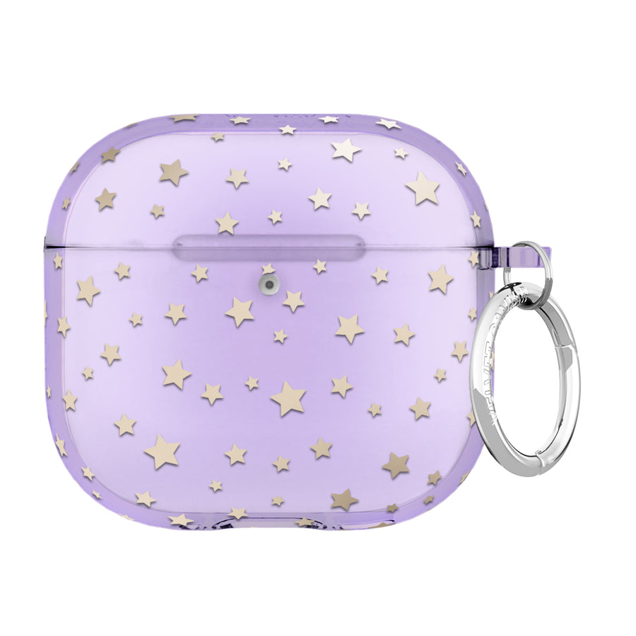 Lilac Celestial Stars AirPod Case