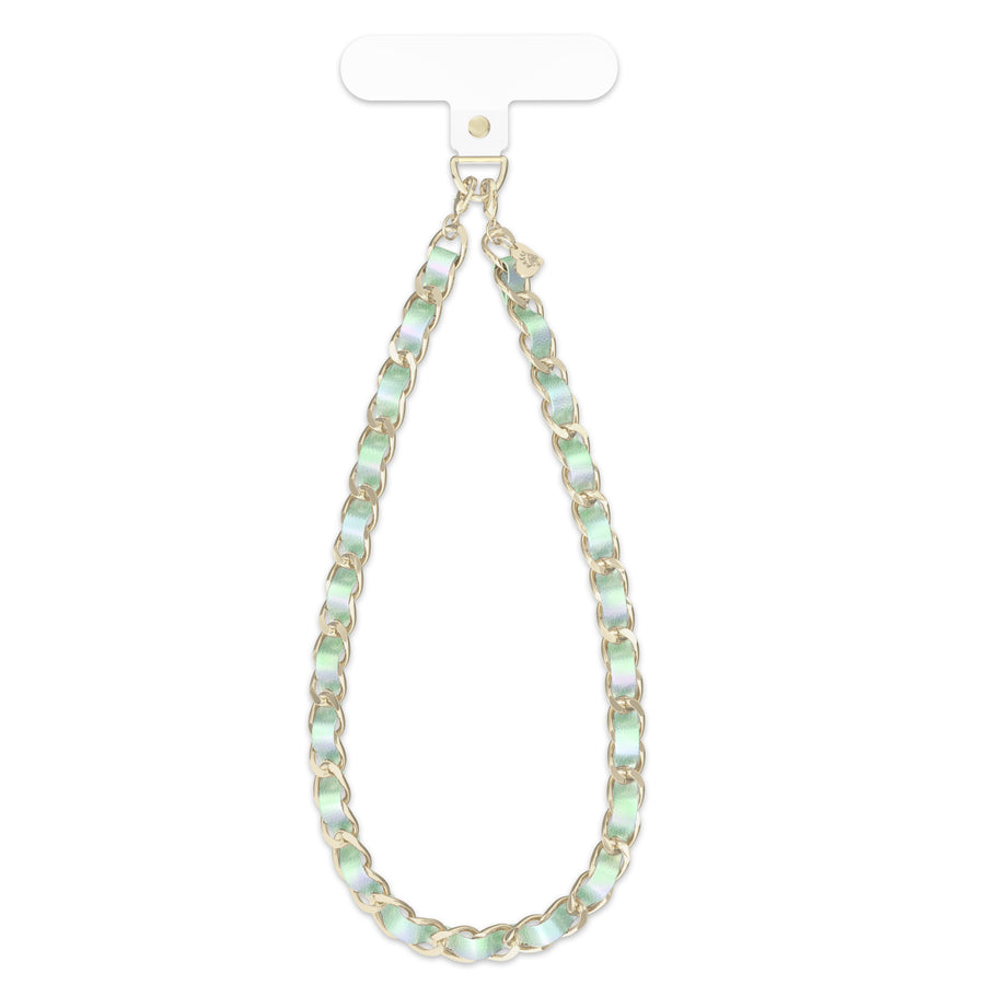 Mermaid Holo Leather Chain Phone Charm