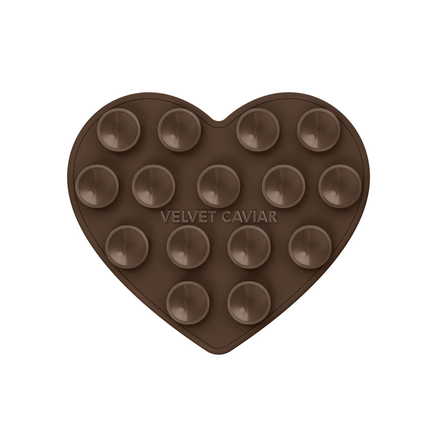 Espresso Brown Heart MagSafe MightyGrip