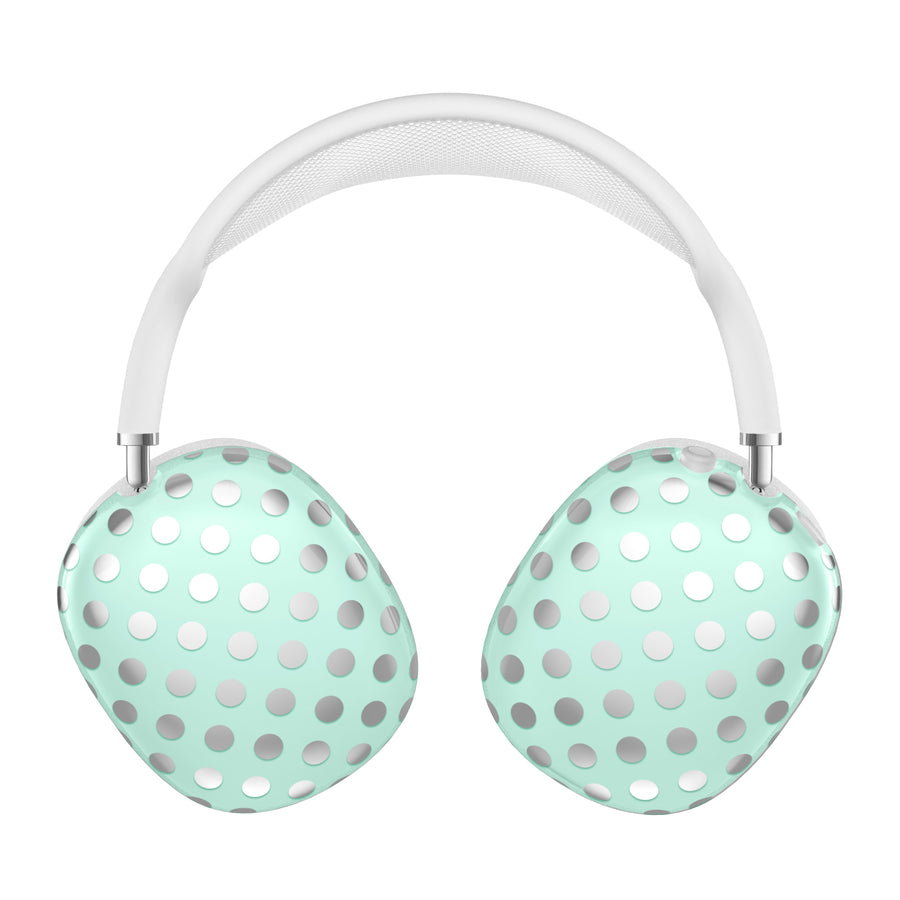 Mint Chrome Polka Dot AirPod Max Case