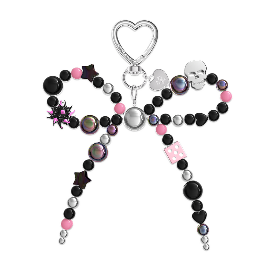 Gothic Bow Bag Charm
