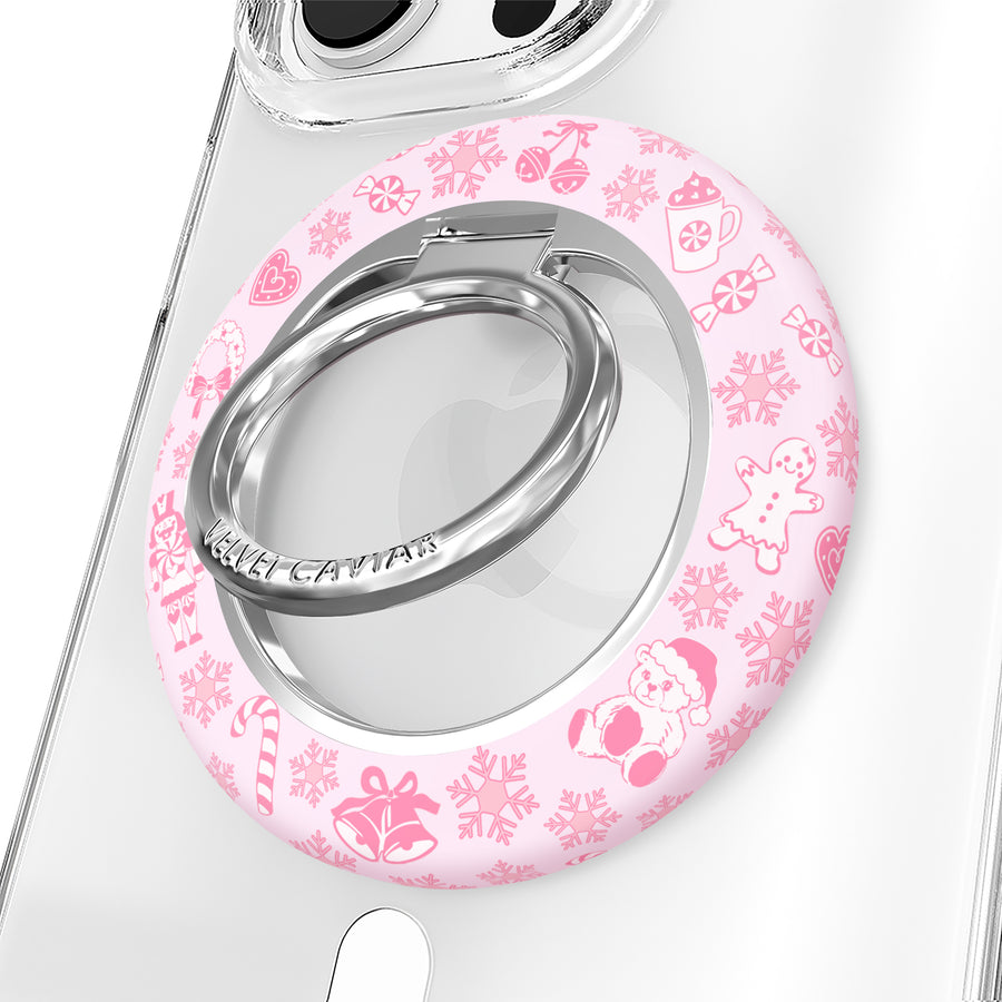 Pink Christmas MagSafe Grip Ring