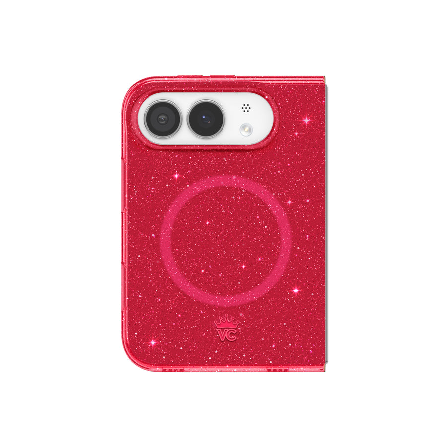 Ruby Red Glitter Jelly iPhone Case
