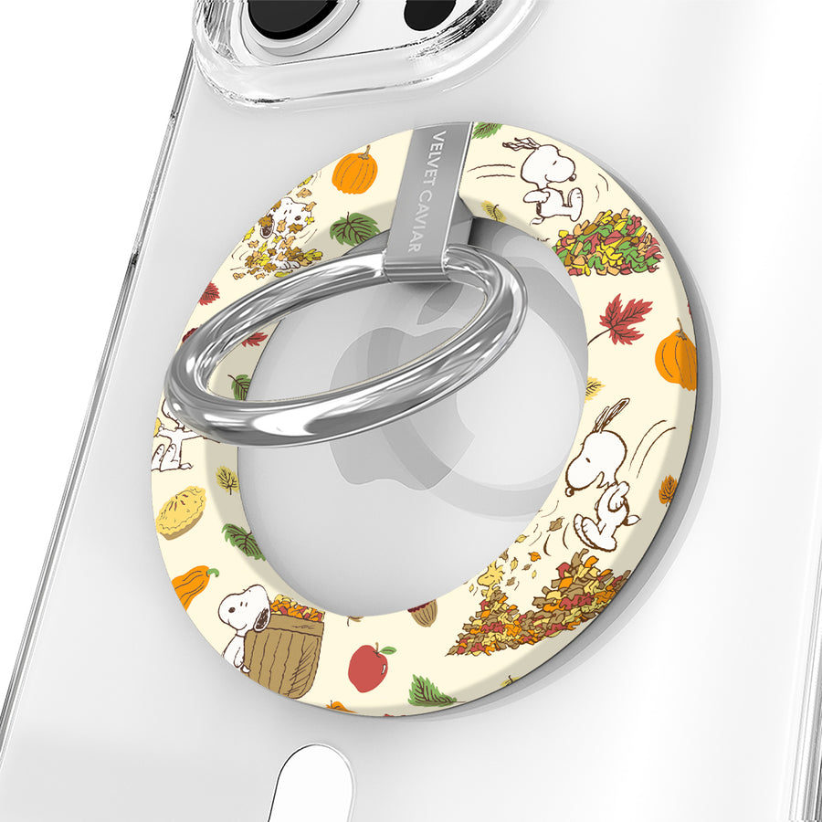 Snoopy Autumn Leaves MagSafe Grip Ring