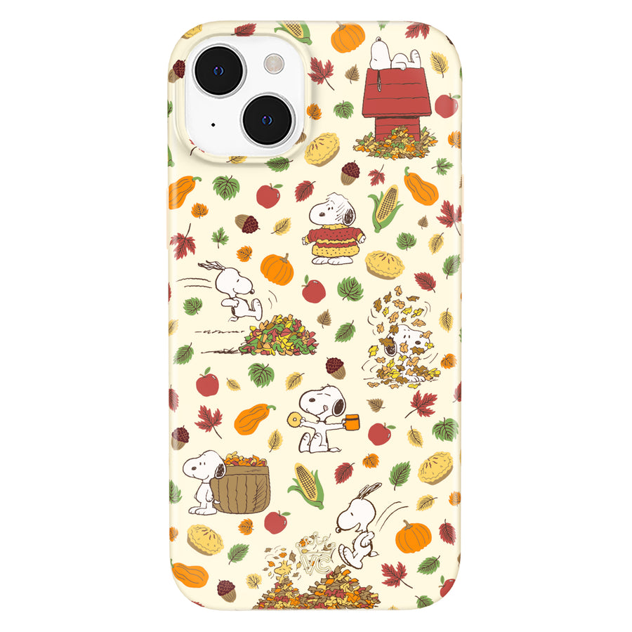 Snoopy Autumn Leaves iPhone Case