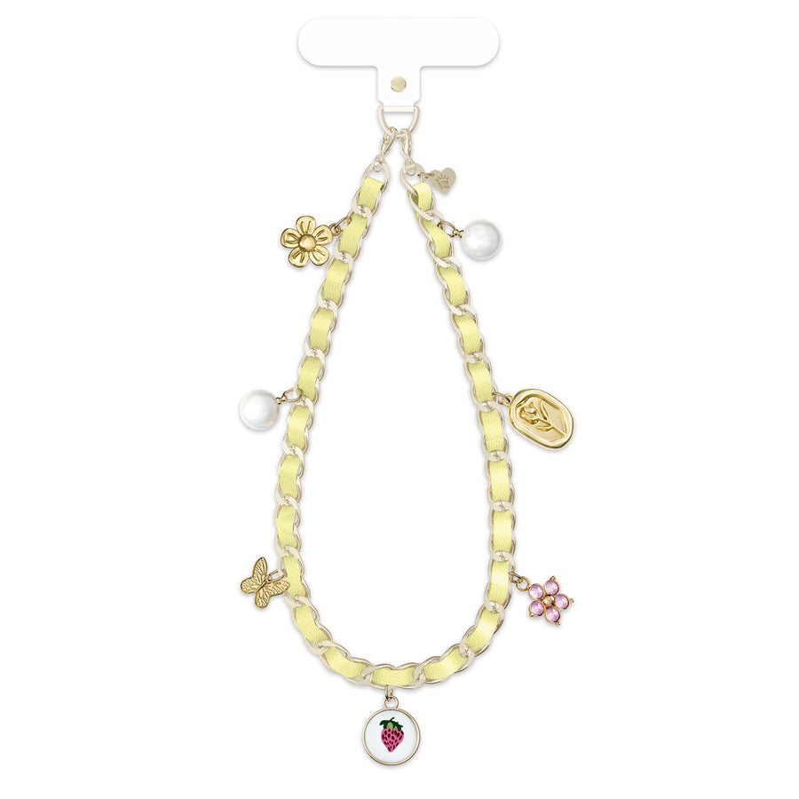 Spring Dreams Leather Chain Phone Charm