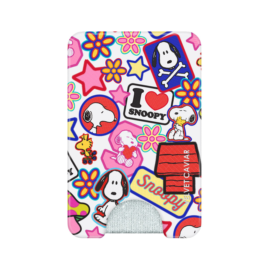 Snoopy Patchwork MagSafe Wallet