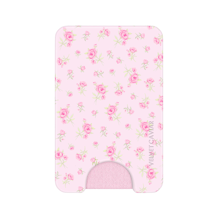 Dainty Pink Floral MagSafe Wallet