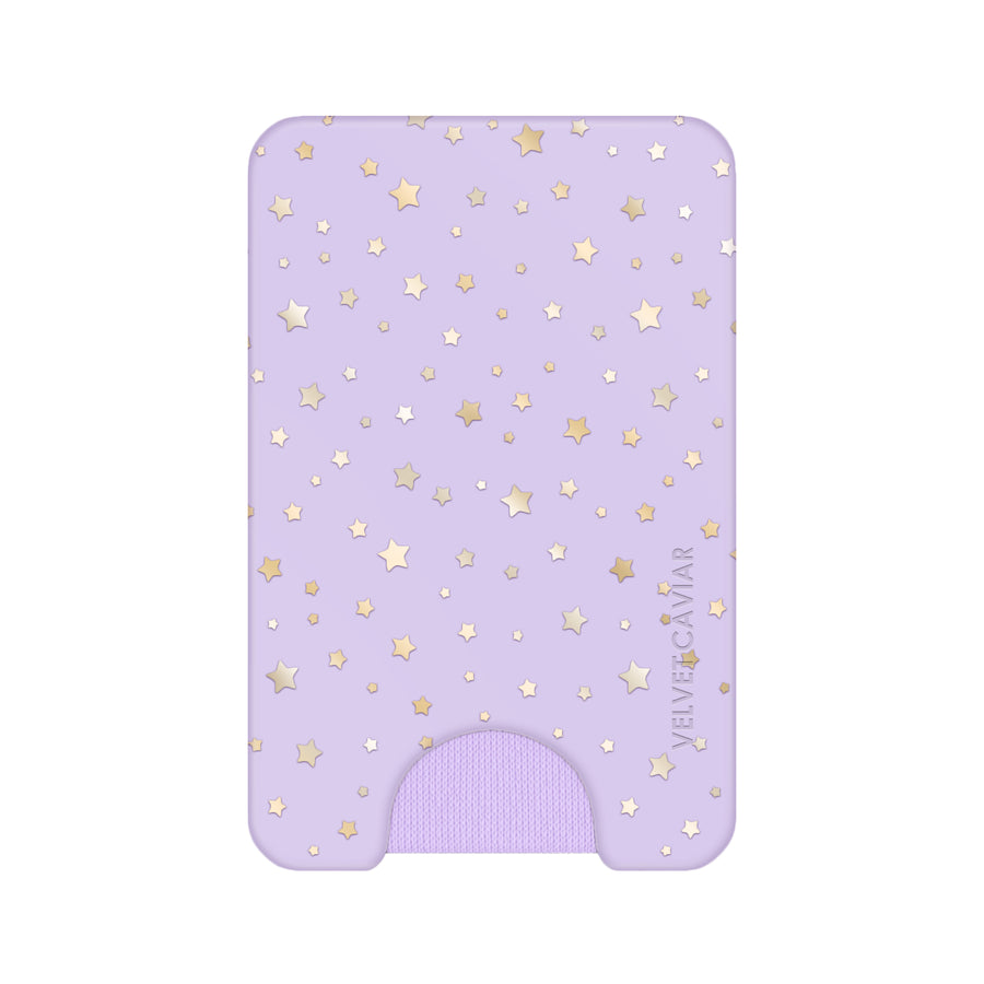 Lilac Celestial Stars MagSafe Wallet