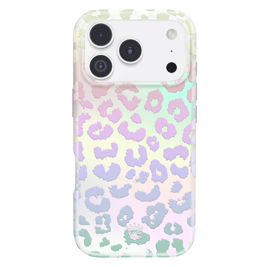White Opal Leopard iPhone Case