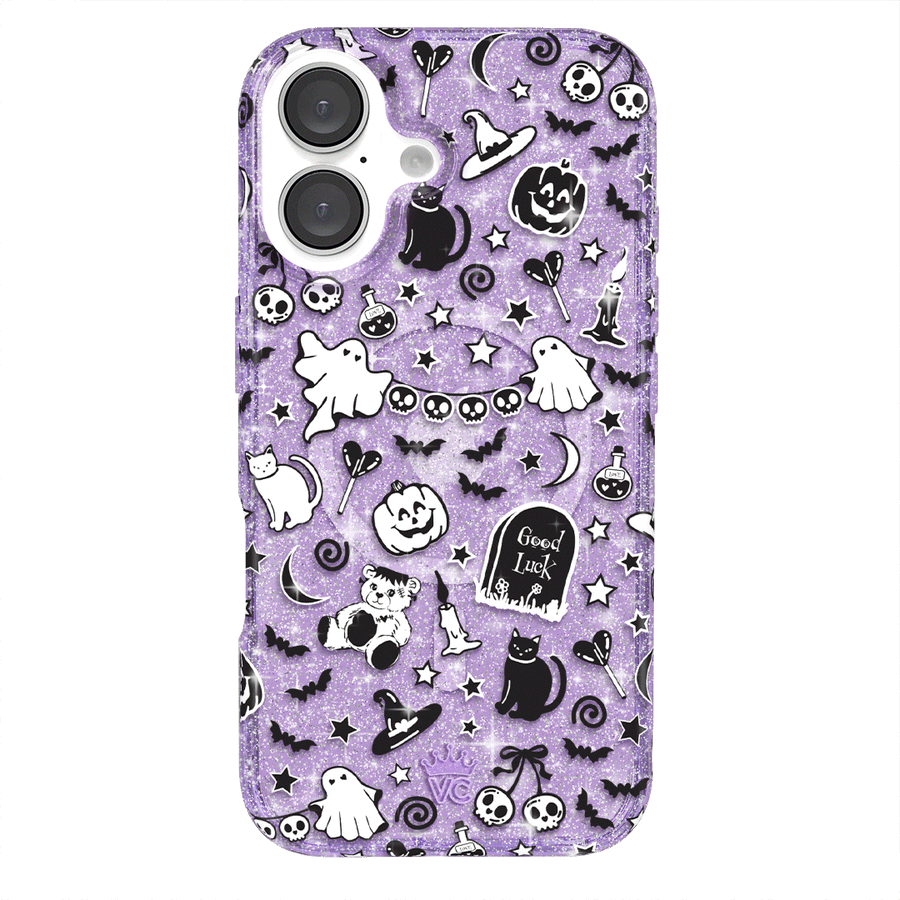 Witchy Lilac Glitter iPhone Case