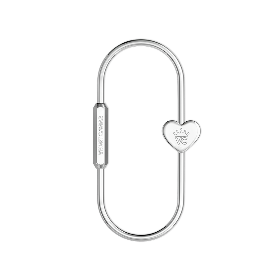 Silver Carabiner Bag Charm