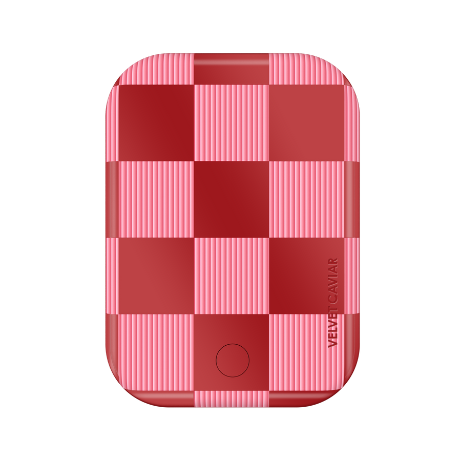 Rose Vibe Checkered Portable MagSafe Charger Power Pack