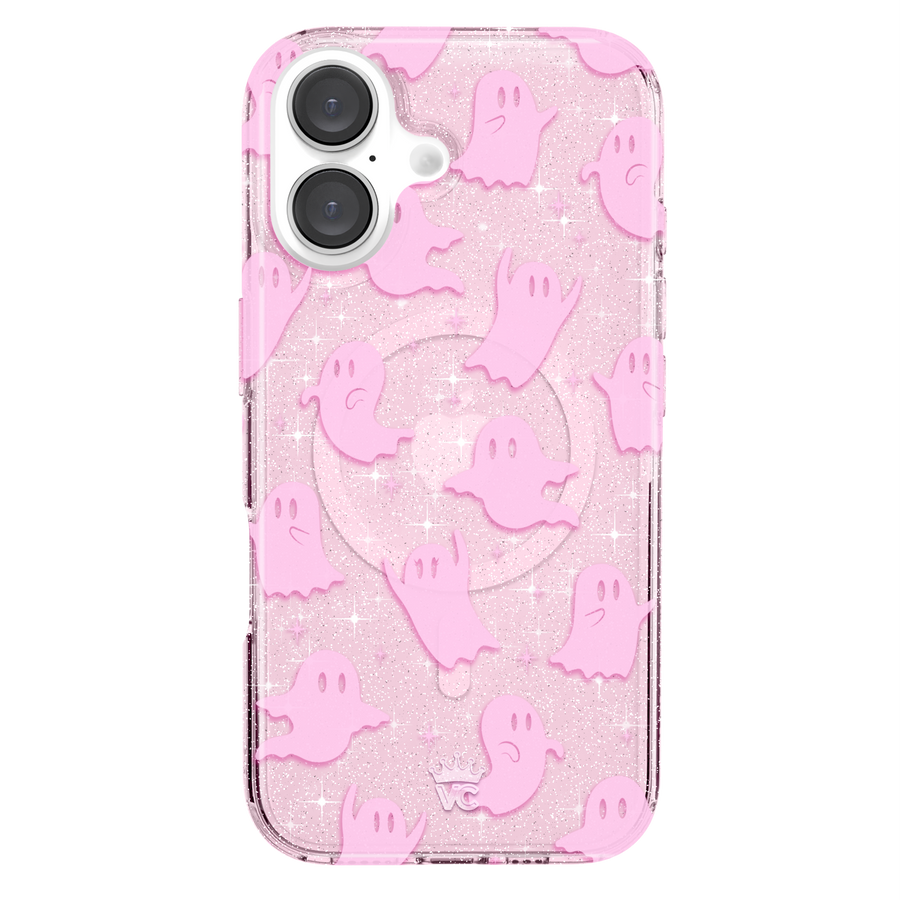 Ghosted Pink Glitter iPhone Case